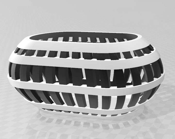 Miniatura 5 do modelo 3D Oval storage box