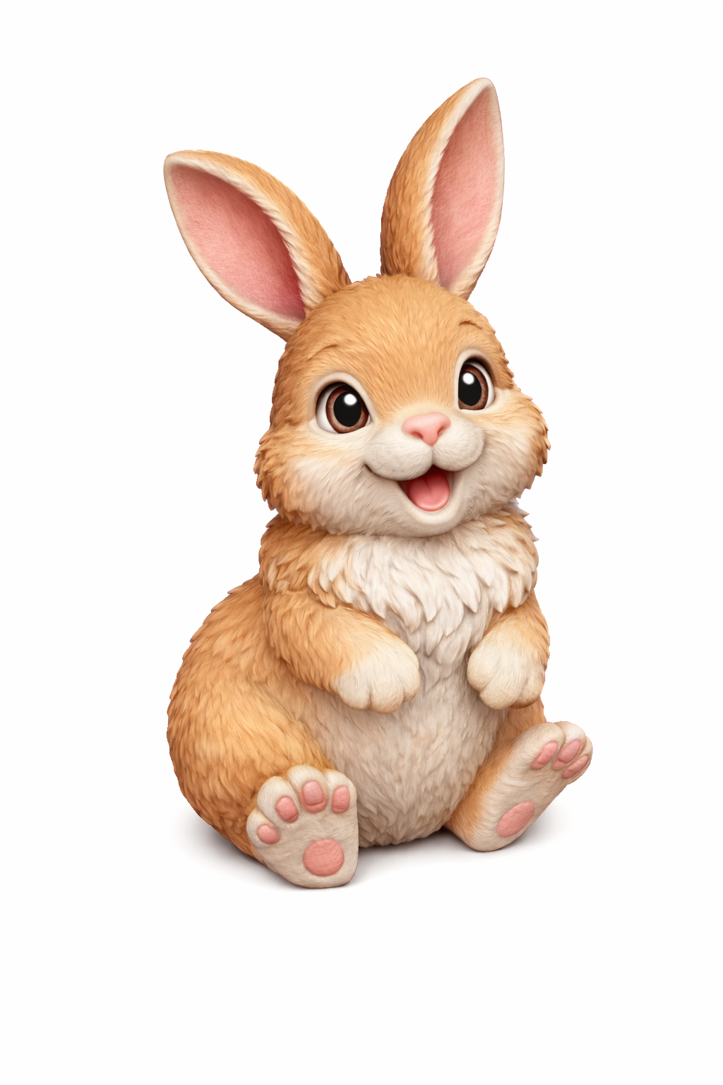 Miniatura 2 do modelo 3D little rabbit for empty egg