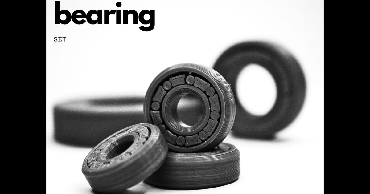 Bearing Set - 608 - 6006 by Stenly_G | Download free STL model | Printables.com - 3D model önizlemesi