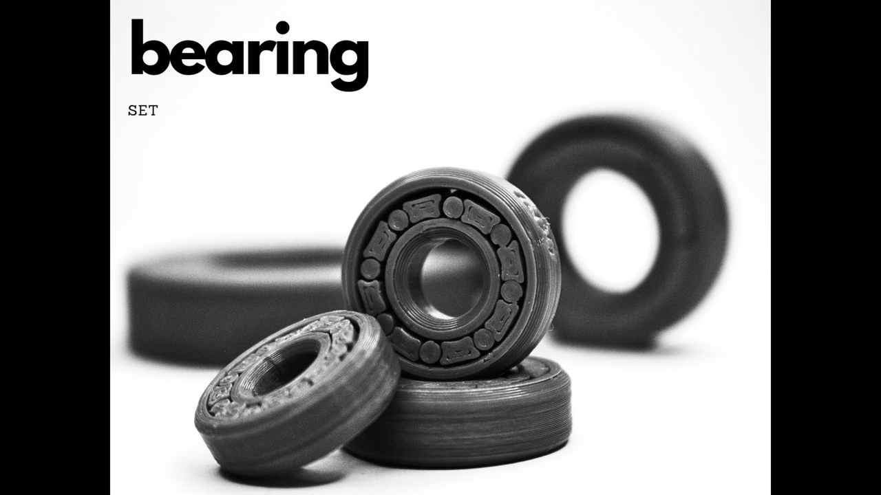 Bearing Set - 608 - 6006 3D model thumbnail