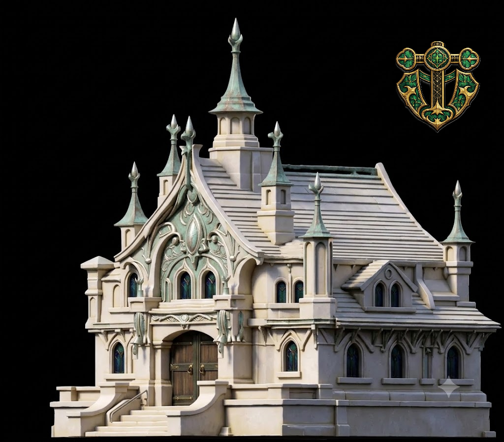 Elven Town Hall, Town Set Piece