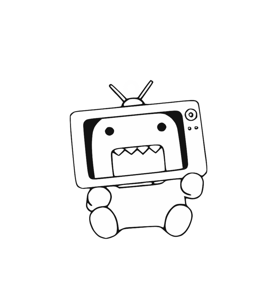 domo-kun TV Keychain