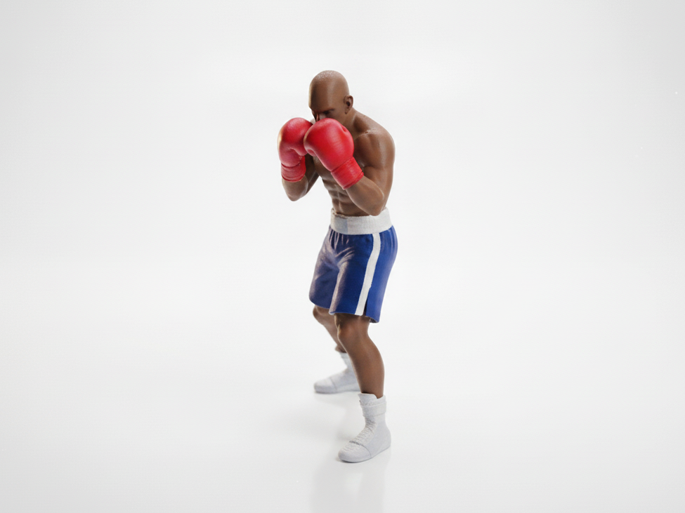 Boxer Stance Fighting Figurine Sports 3D Printable