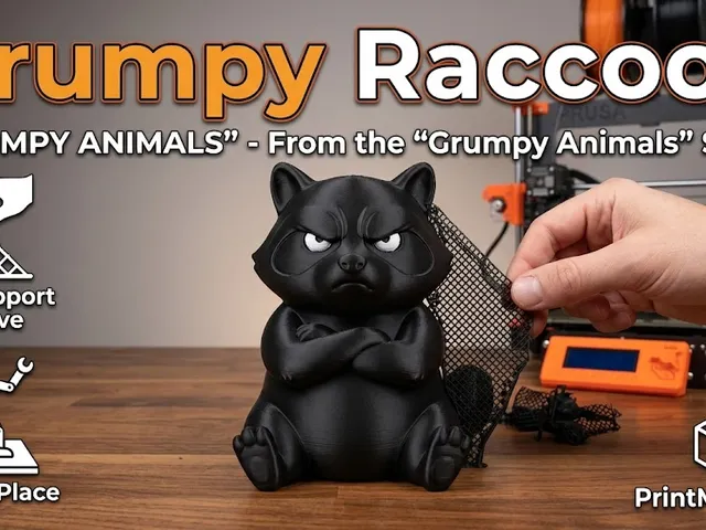 Grumpy Raccoon – From the "Grumpy Animals" Series