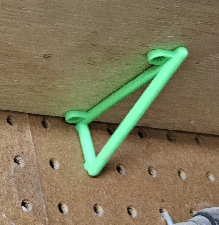 Small Pegboard Shelf Bracket