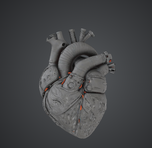 Mechanical Anatomical Heart – Steampunk Cybernetic
