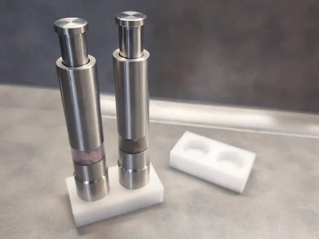 Stand for a Metal Salt and Pepper Grinder