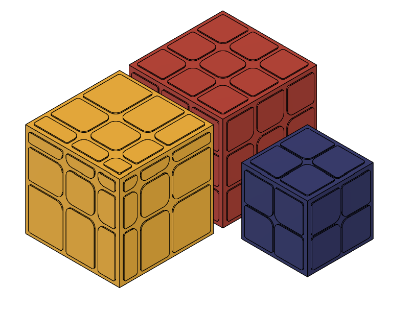 Mini rubik's cubes