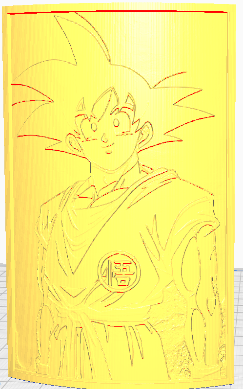 Goku Lithophane