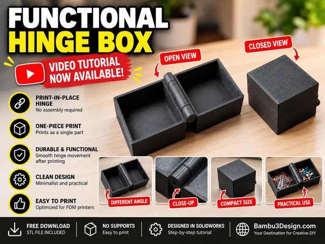 Functional Hinge Box – No Assembly