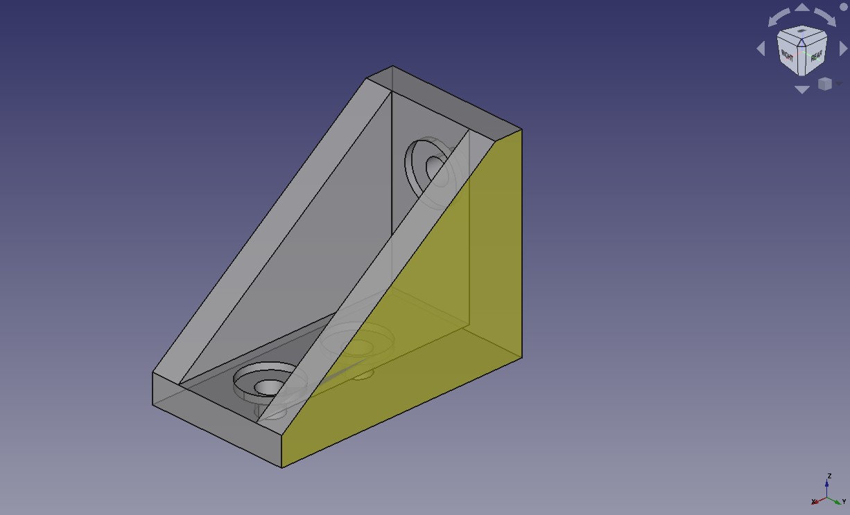 v/t slot 2020 extrusion 20x28xX right angle bracket