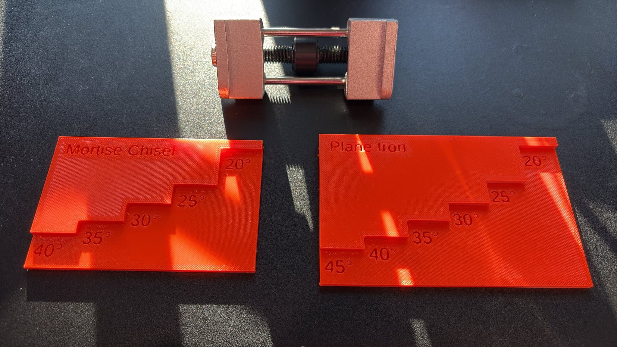 Honing Guide Projection Jig