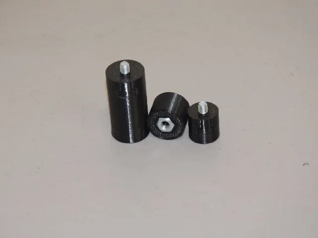 Tripod 1/4-20 screw extension riser 20-70mm tall