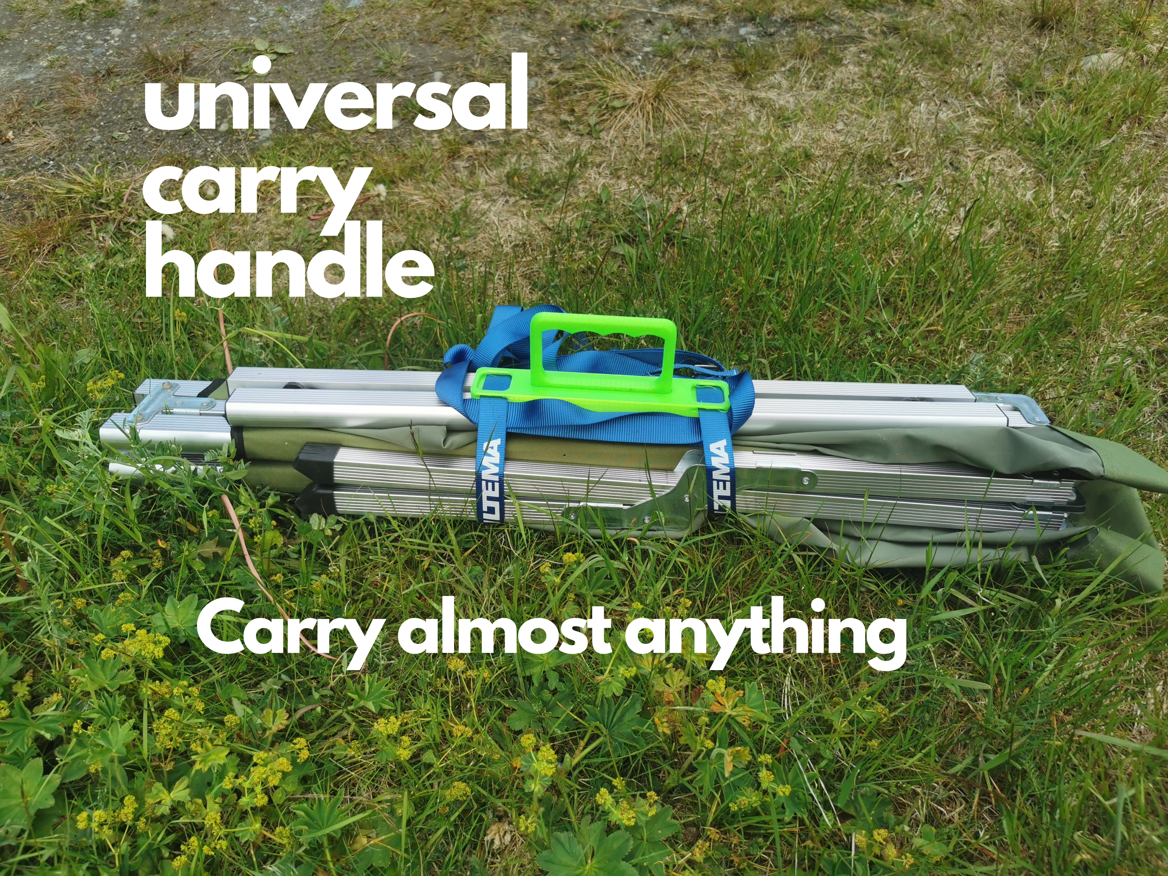 universal carry handle - for strapping around object to carry