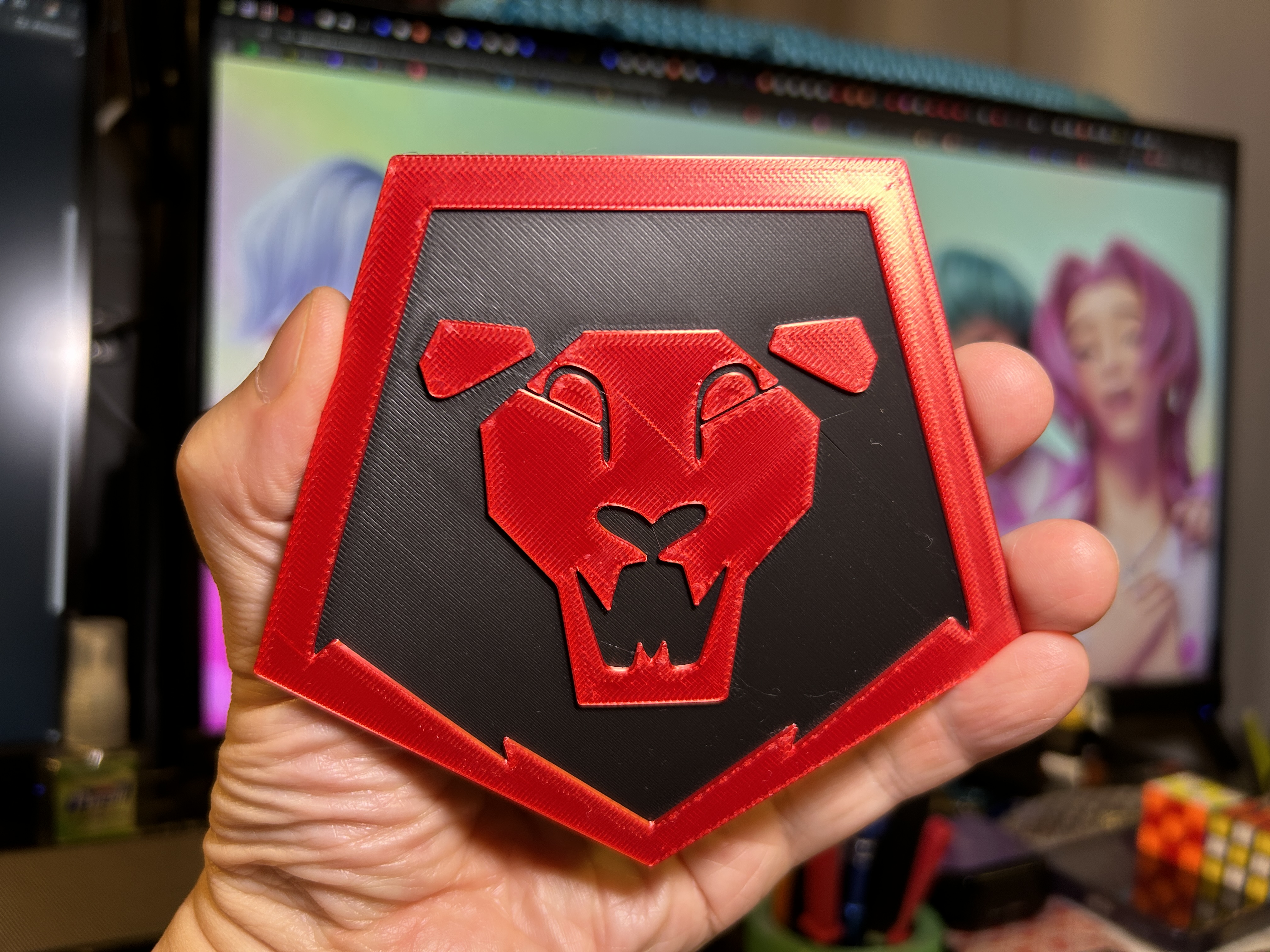 KPop Demon Hunters Saja Boys Pride Lion Coaster