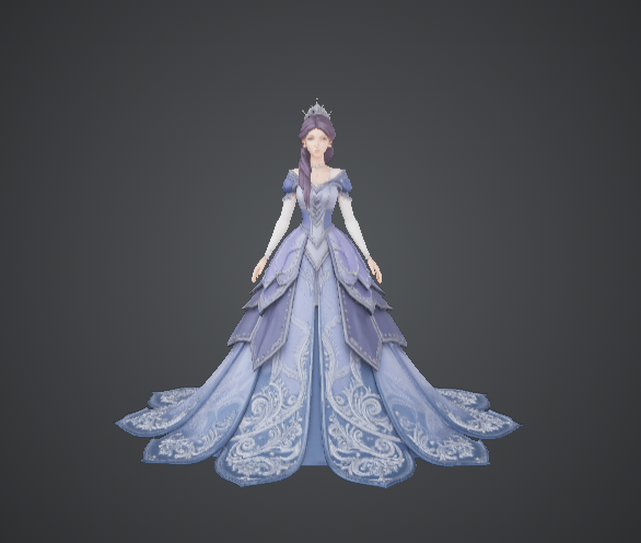 Elegant Fantasy Princess Statue – Royal Gown Princess Figurine