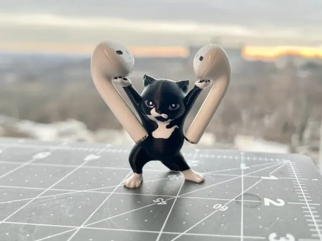 cat-shaped headphone holder