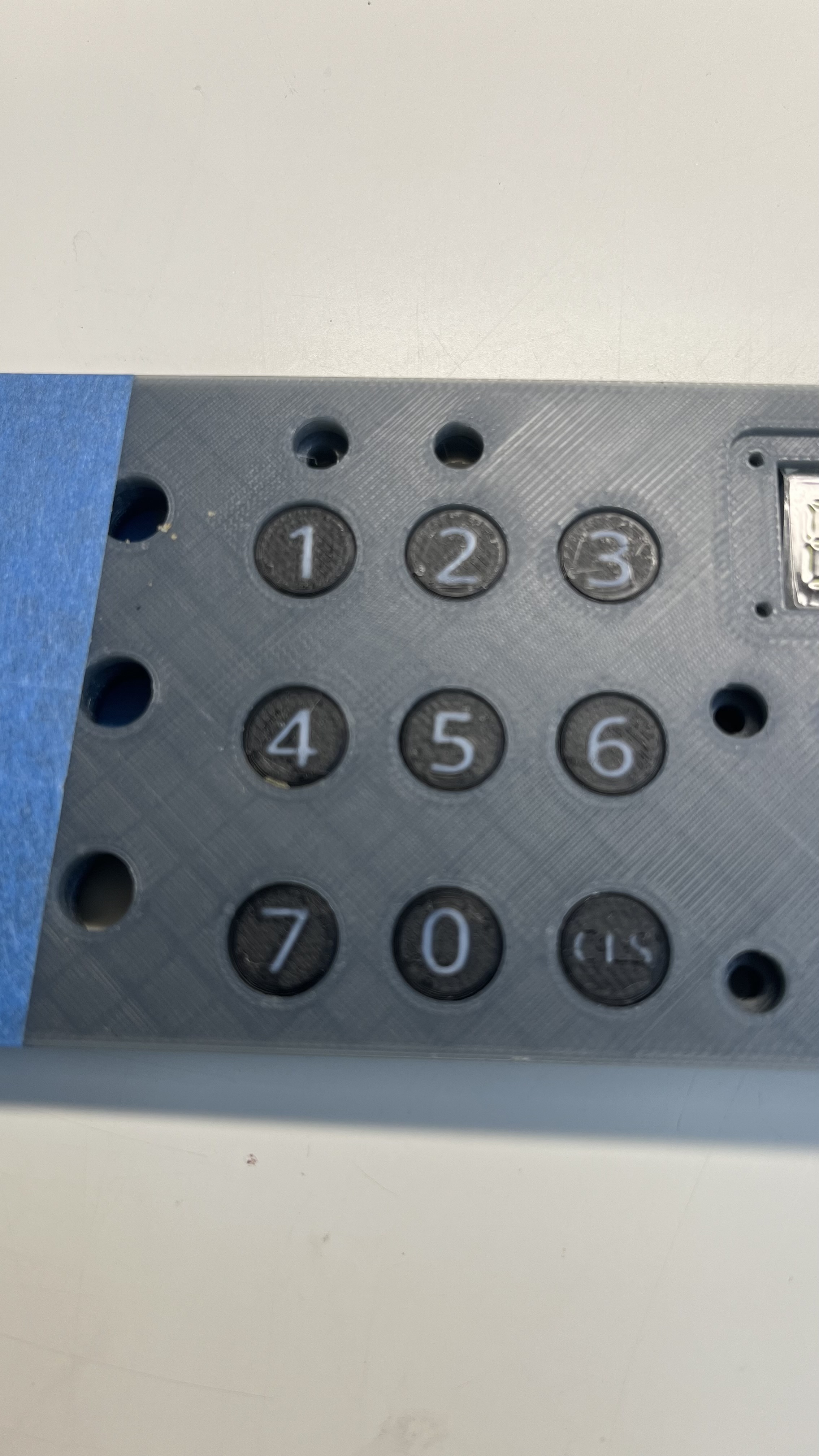 A320 Transponder Buttons with White and black