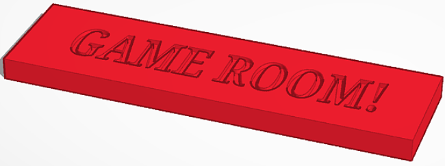 GAME ROOM! sign