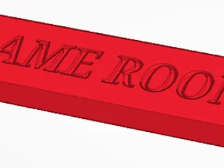 GAME ROOM! sign