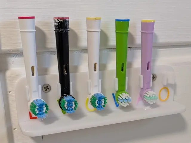 Oral B brush wall holder with drip tray