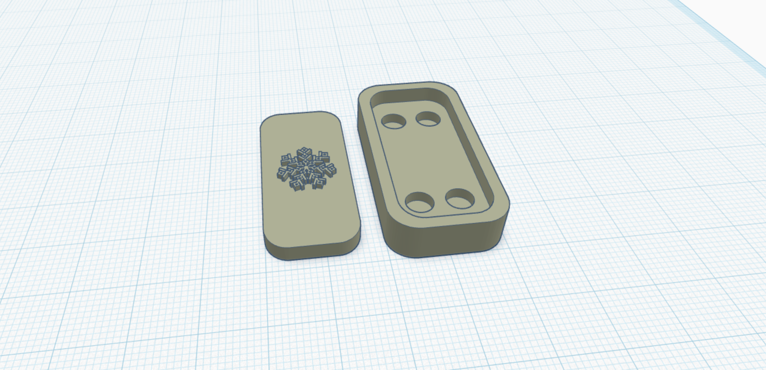 Snowflake fidget slider for 5x2 magnets (Print two!)