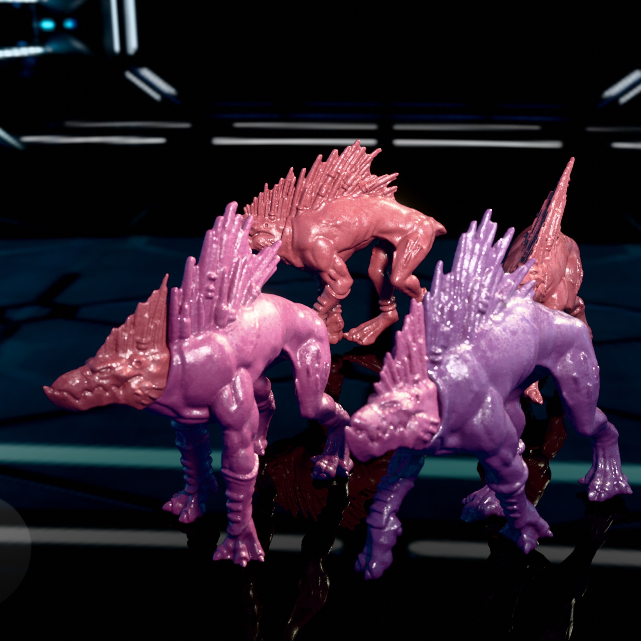 Savage Tracker Beasts – Alien Hunting Hounds STL Pack