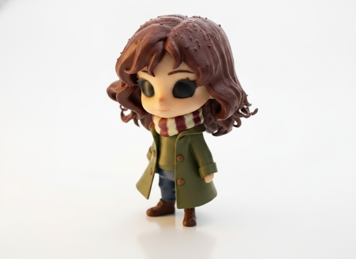 Chibi Hermione Granger under Snow