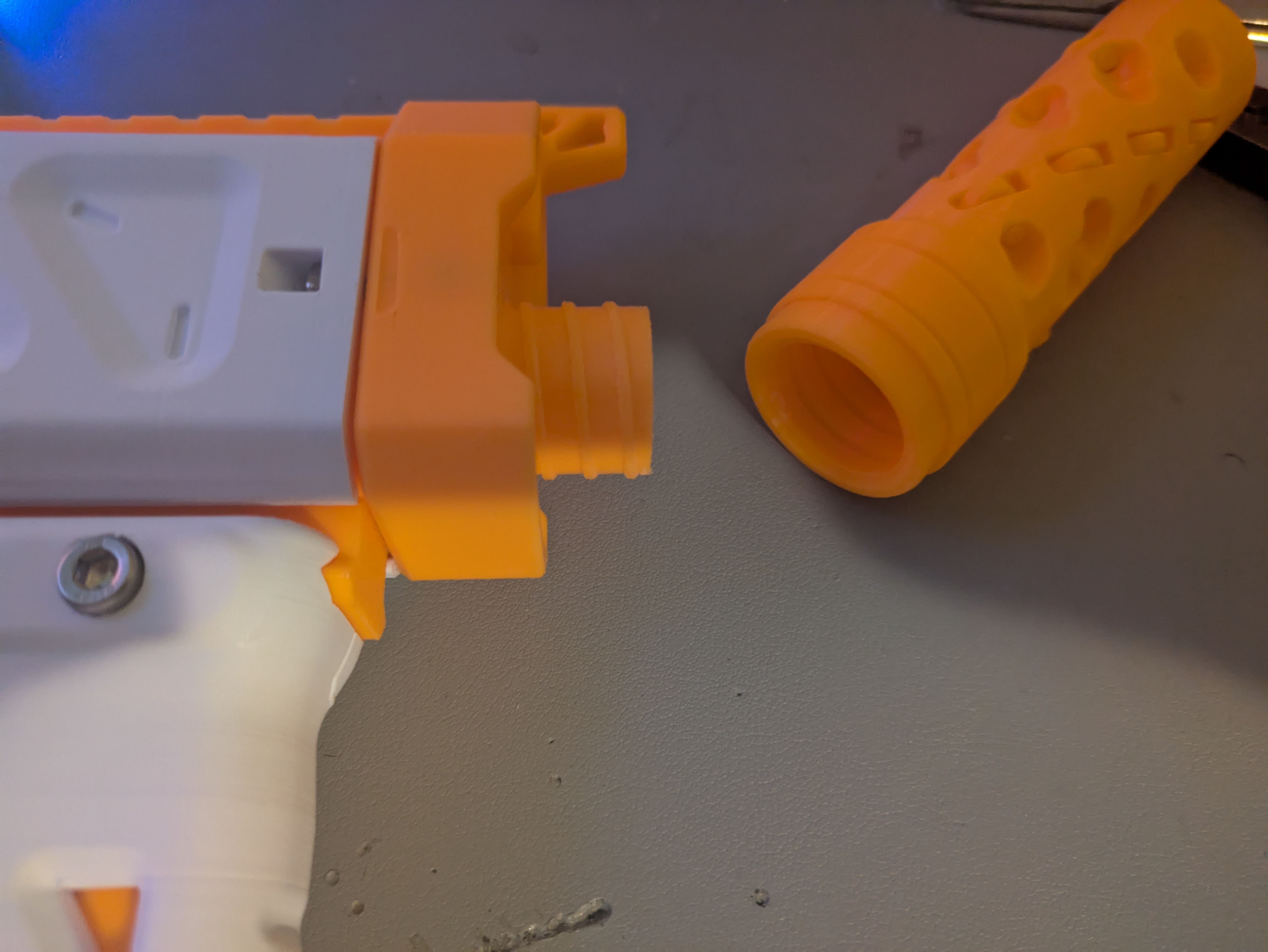 RS2 stock barrel thread on BCAR 3D model thumbnail