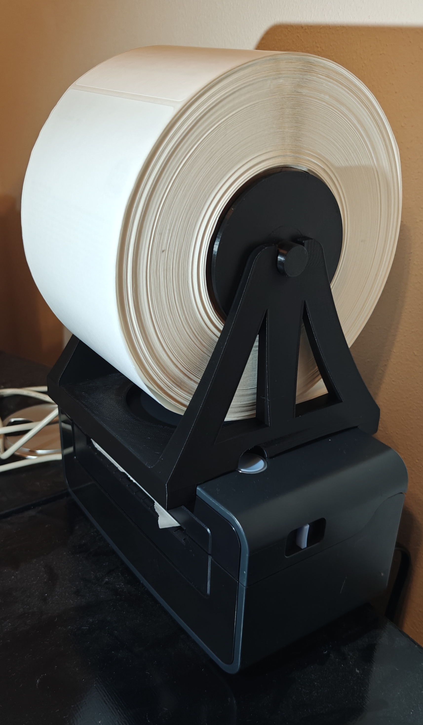 iDPRT SP410/SP410BT top mount 4x6 label roll holder (UPS and Fedex) (w/ flat option)