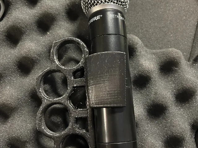 Brass Knuckle Mic wireless mic holder