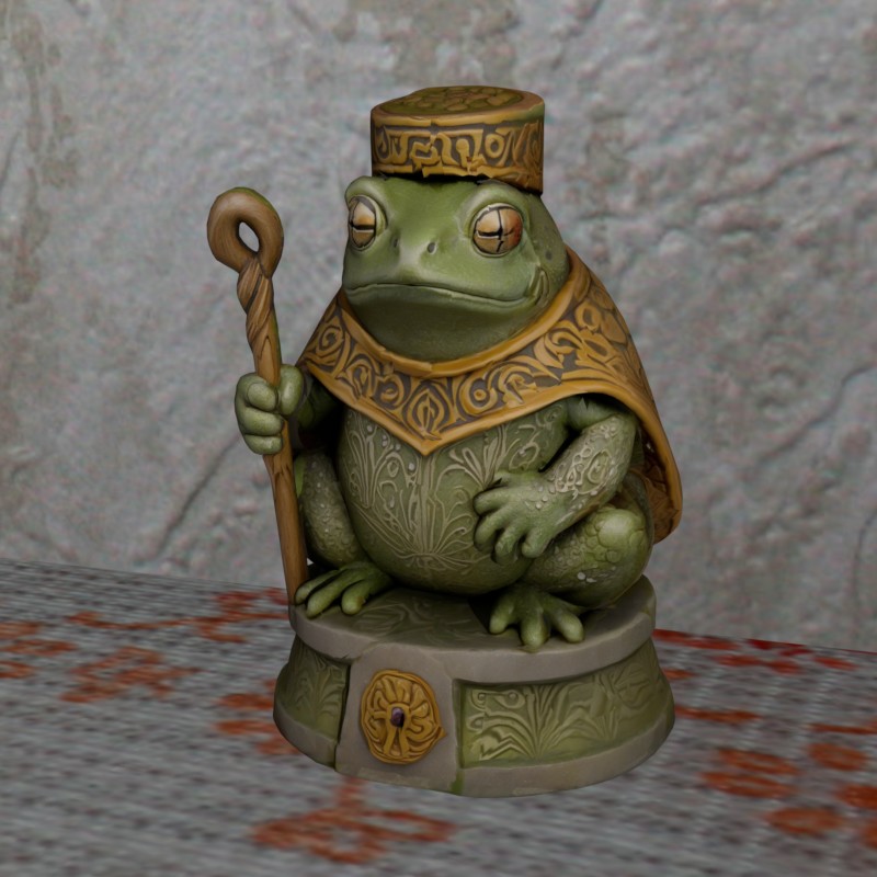 Boardgame FDMready Nosupport NPC Frog King KI