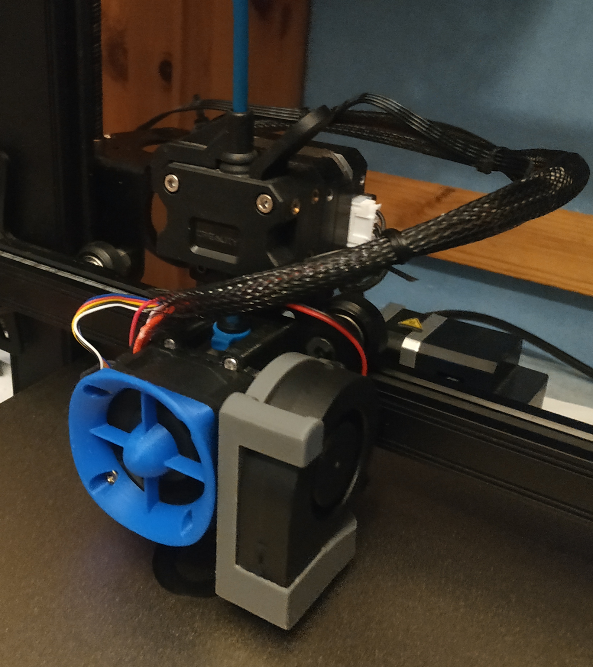 Ender 3 Neo Series 5015 Fan Mount (remix - different fan fixing system)