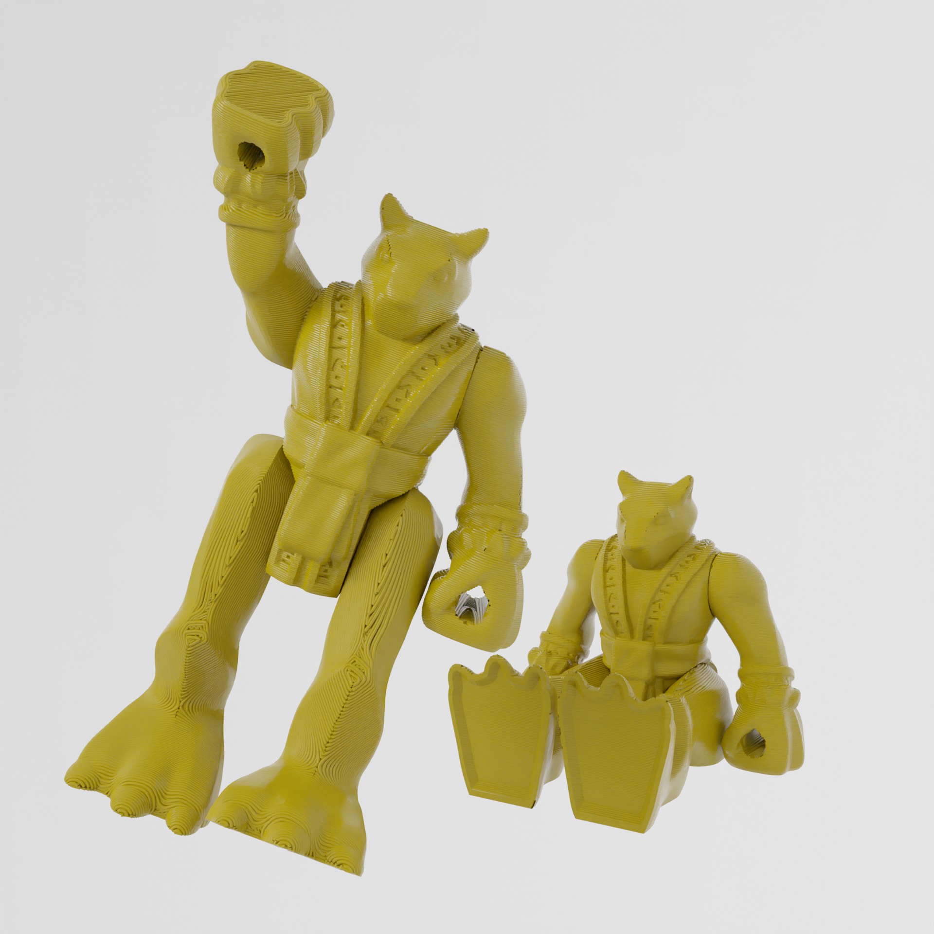 Amur Leopard – Animal Warriors (Print-in-place) - 3D Toy Zone