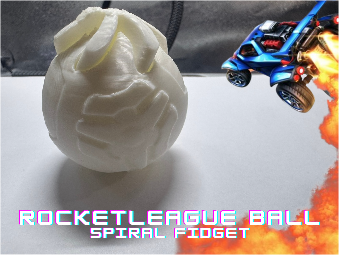 Rocketleague spiral fidget (ball)