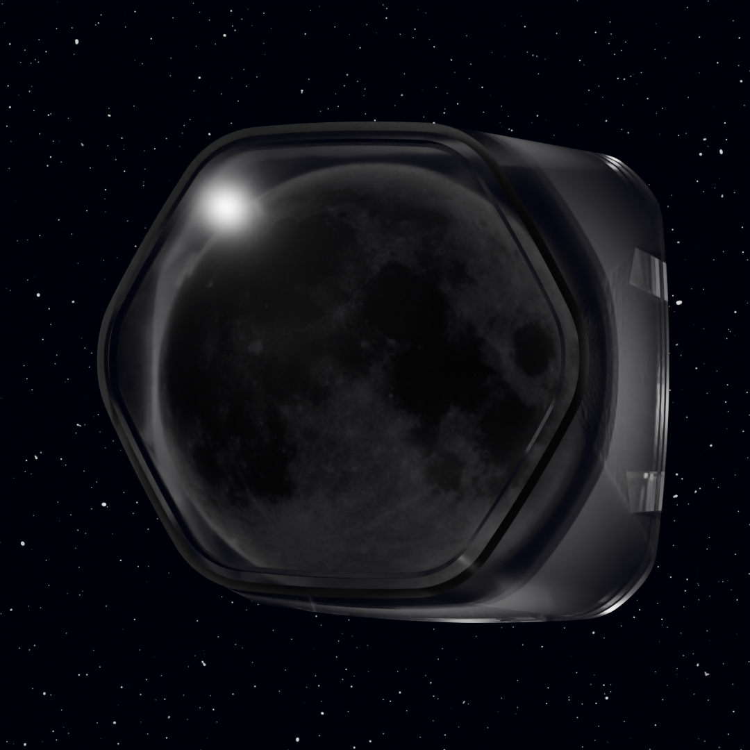 moon lithophane inner cover
