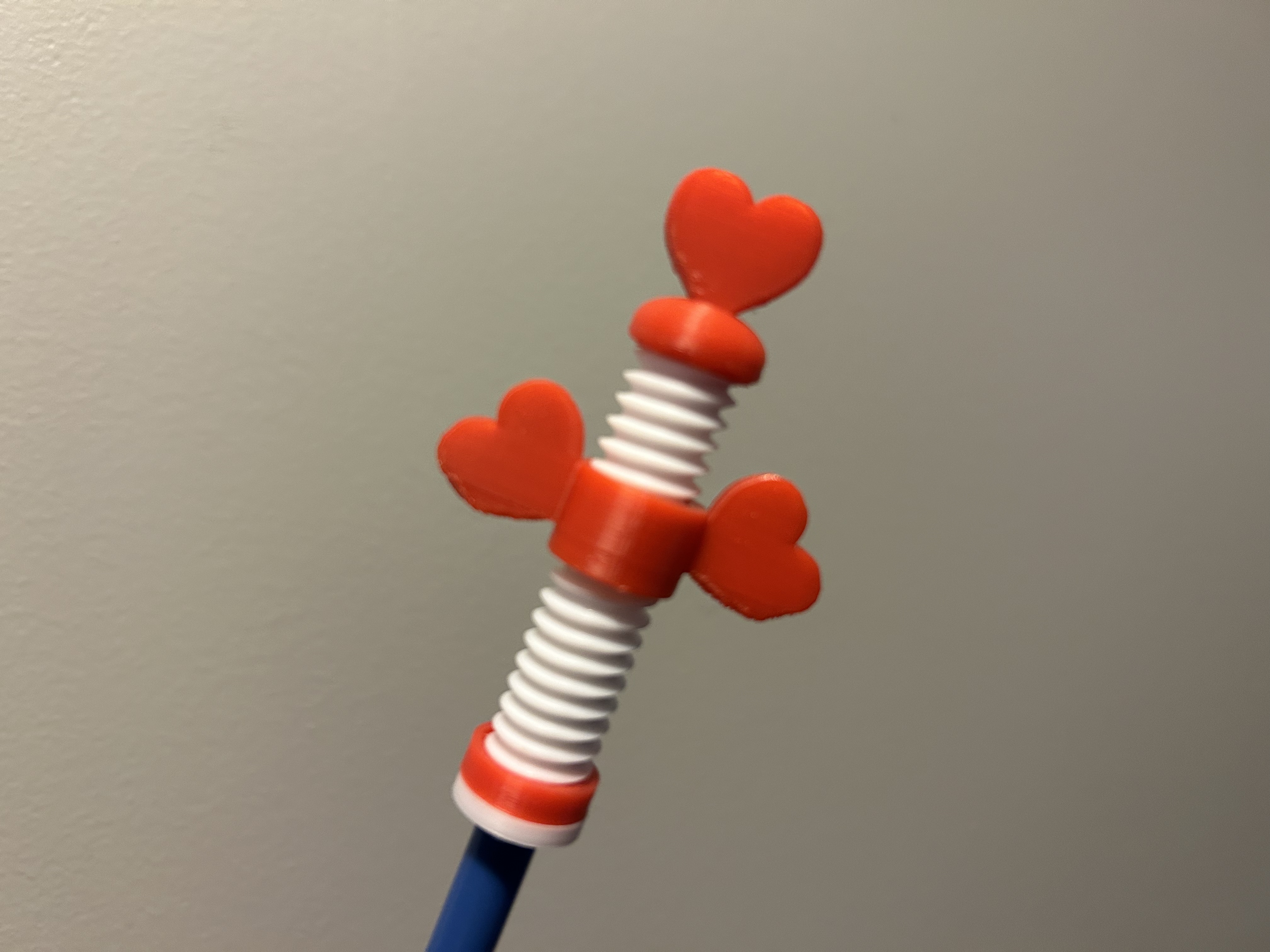 Valentine's Twisty Fidget Pencil Topper