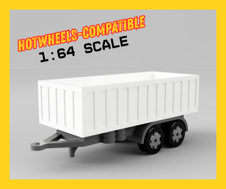 Tractor Trialer Container / Traktor Anhänger 1:64