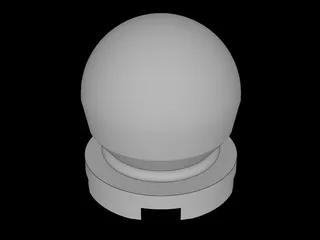 Lego Compatible (30106.dat) Tile  2 x  2 Round with Globe  2 x  2 x  2