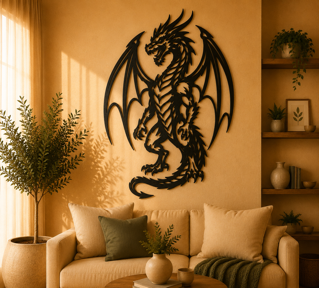 Fantasy Dragon 2D Wall Art