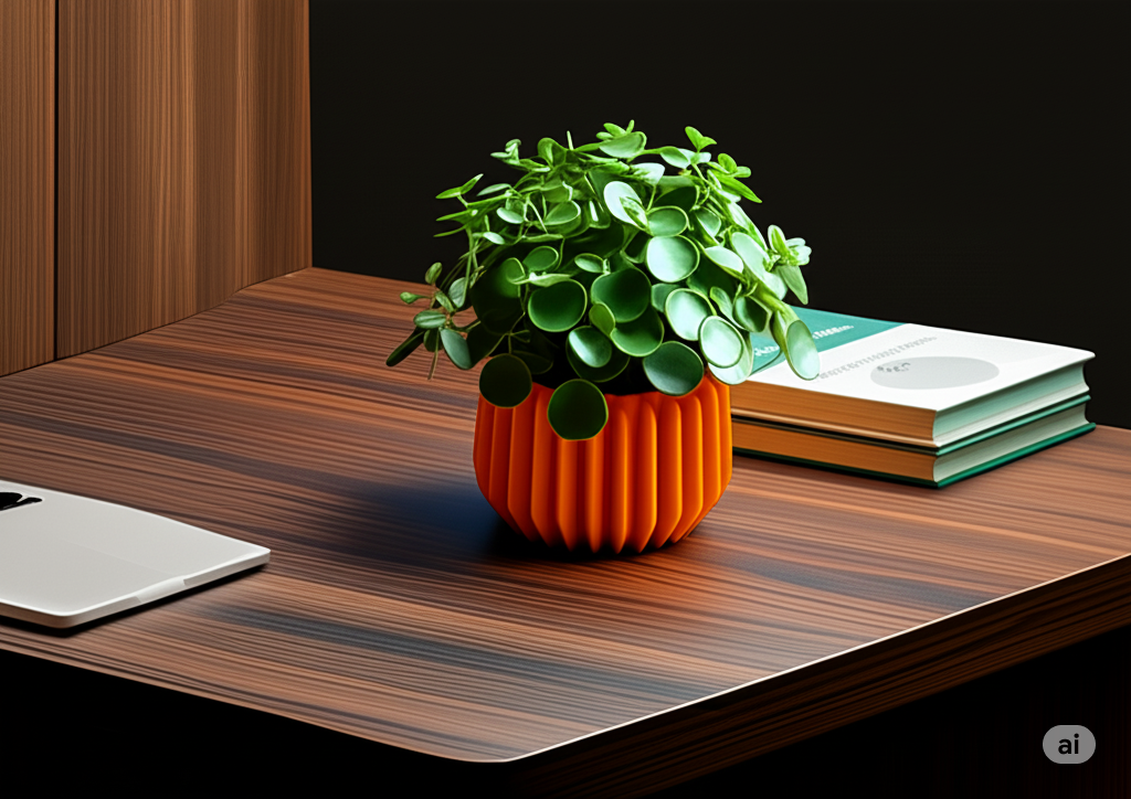 Sunburst Ribbed Planter