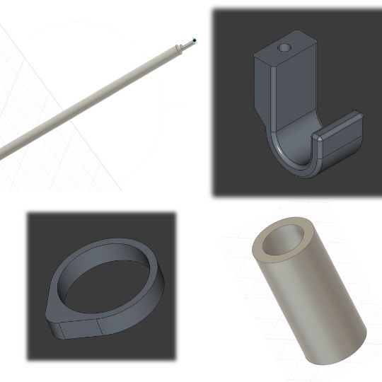 Fully 3D Printed Curtain Rod Kit by JDesk | Download free STL model ...