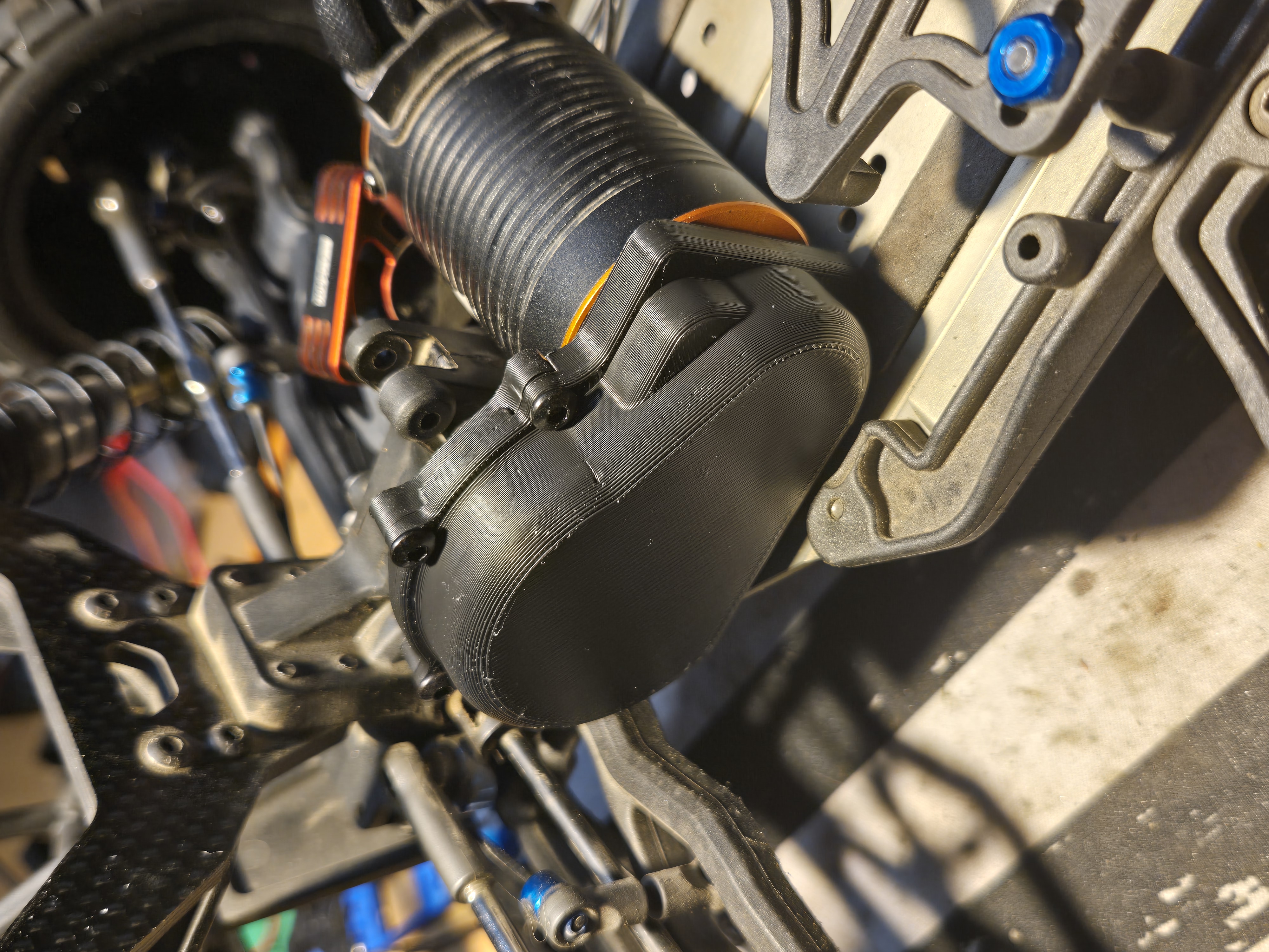 RC10SC6.4 spur gear cover