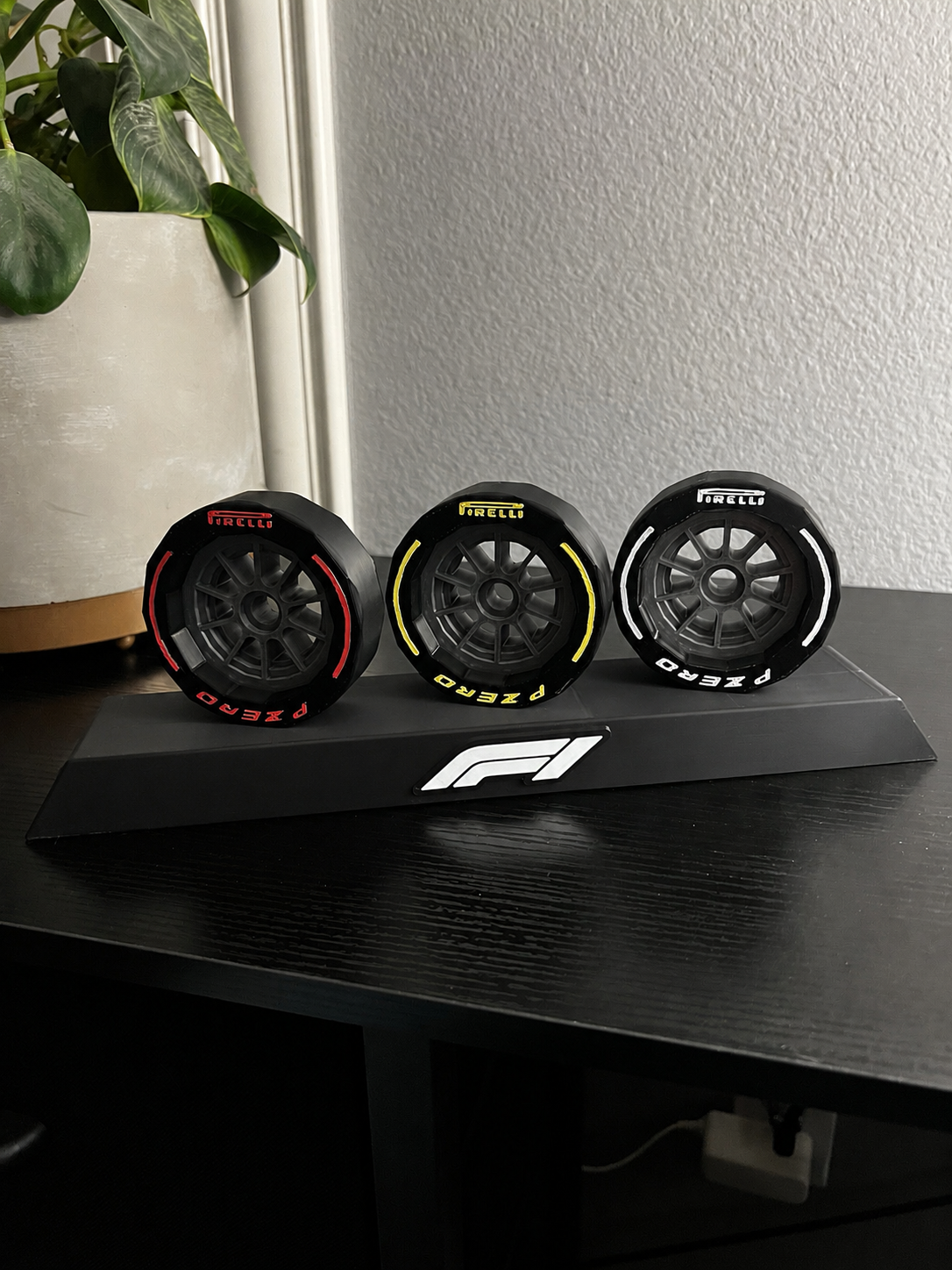 F1 Pirelli Tire Display Stand Set