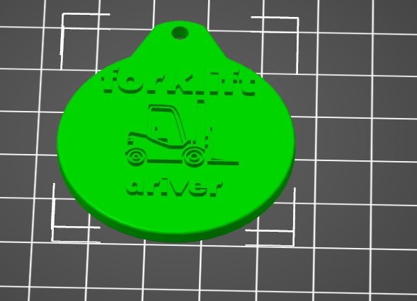 Forklift keychain / Brylok z wózkiem widłowym