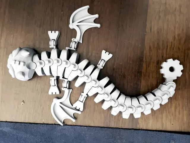 Cogdragon - Print-in-Place Flexi Gear Dragon