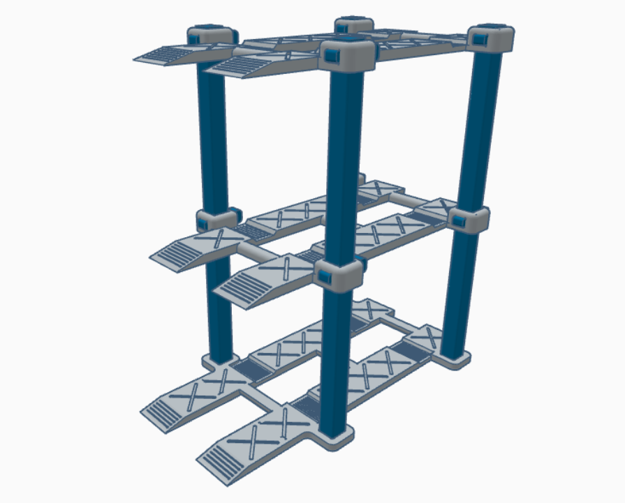 Hot Wheels & 1/64 Scale Car Lifts | 3 levels
