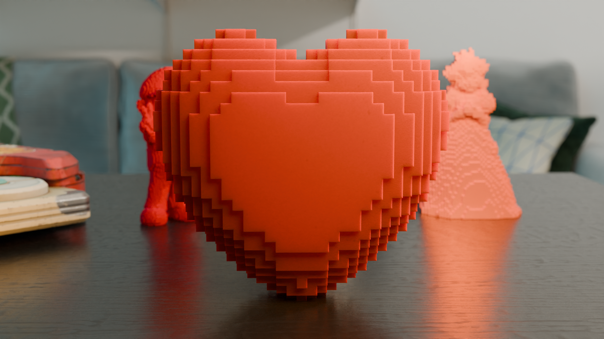Pixel Style Heart / Valentine Gift