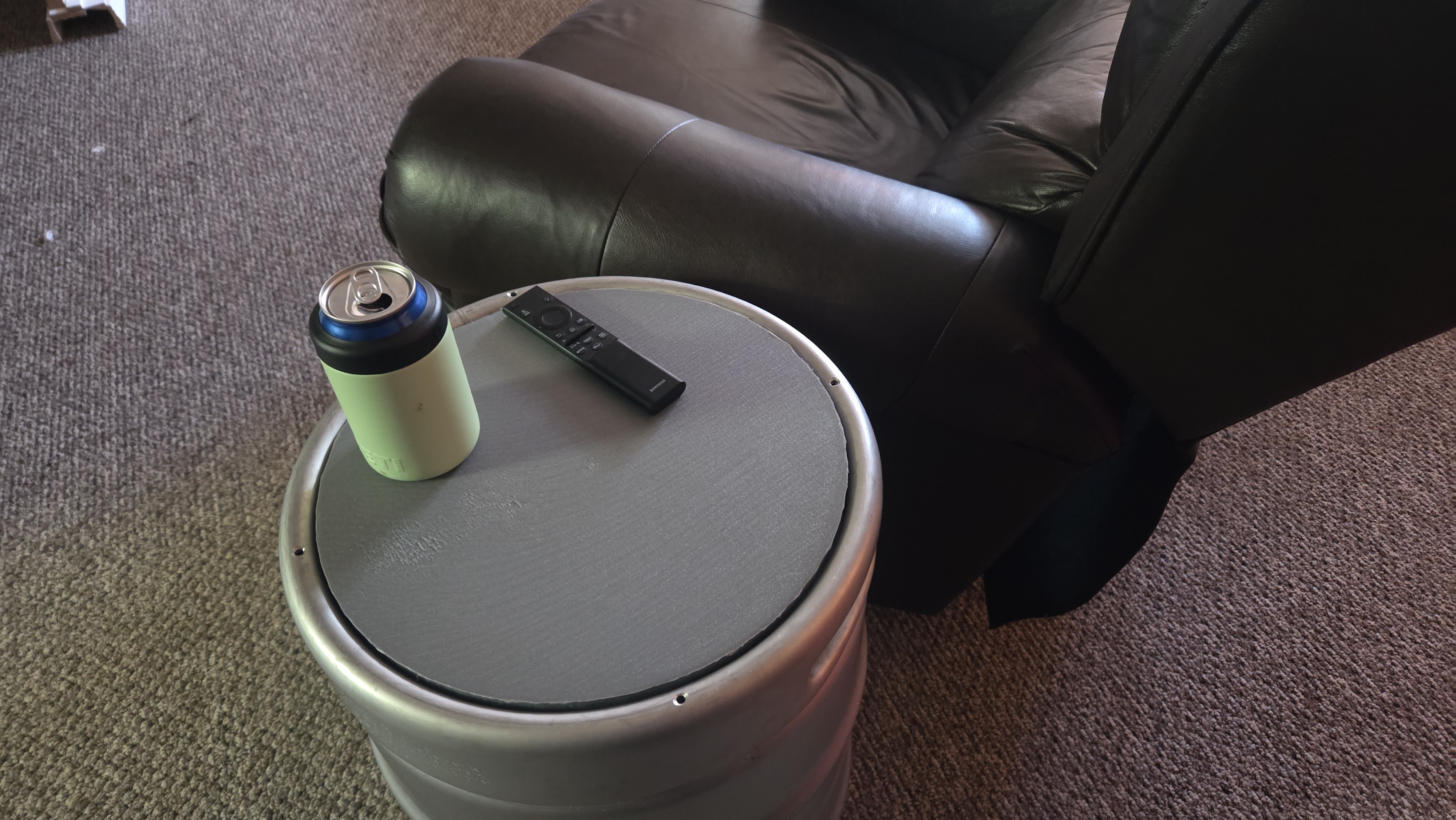 Beer Keg into End Table