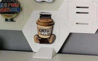 Hexagon Medal Holder Stand